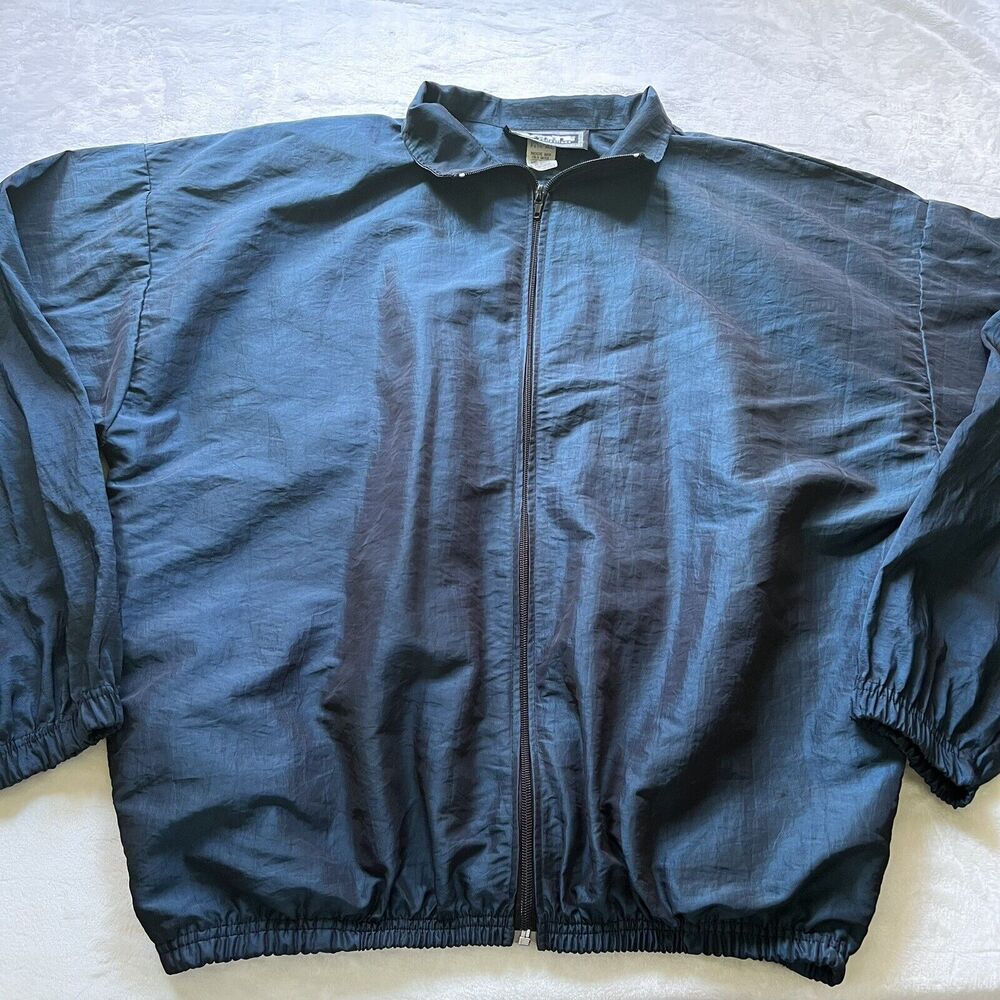 Venini Vintage Iridescent Metallic Blue Windbreaker Women’s One Size USA